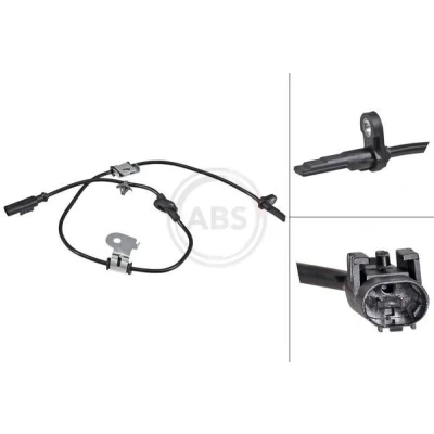 Imagem de A.B.S. 31942 Sensor de ABS activo 790mm 885mm 36mm preto