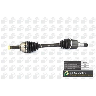 Imagem de BGA DS2302L Veio de transmissão Eixo dianteiro, lado esquerdo 620, 620mm FORD: Focus Mk1 Hatchback