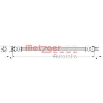 Imagem de METZGER 4110996 Mangueira de Travão 528 MINI: Hatchback