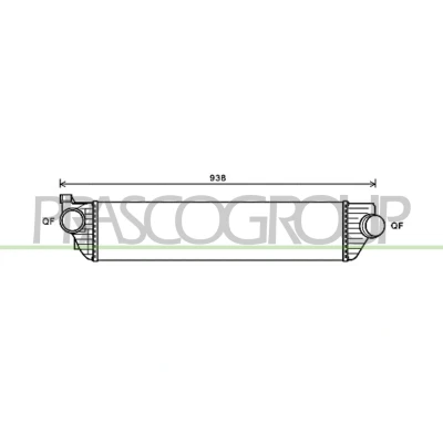 Imagem de PRASCO RN954N001 Intercooler com acoplamentos rápidos RENAULT: MASTER 3 Kasten