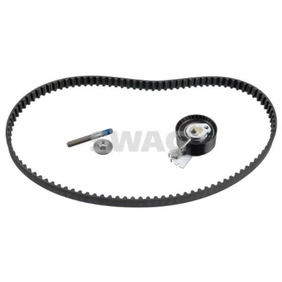 Imagem de SWAG 62 92 1274 Jogo de correias dentadas 104 com perfil dentado arredondado CITROËN: C3 II, Saxo Hatchback, I PEUGEOT: 206 Hatchback