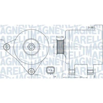 Imagem de Alternador MAGNETI MARELLI 063732015010