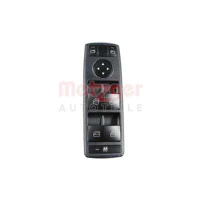 Imagem de METZGER 09161002 Interruptor, elevadores dos vidros do lado condutor, à frente MERCEDES BENZ: Classe C Sedan, E T modell