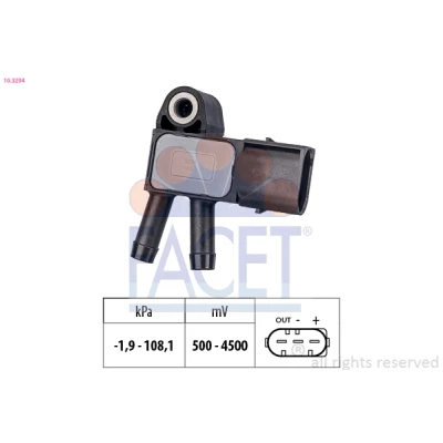 Imagem de FACET 10.3294 Sensor Made in Italy OE Equivalent MERCEDES BENZ: Classe A, E Sedan, Coupe