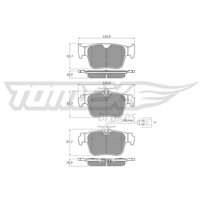 Imagem de TOMEX brakes TX 52 41 Sensor de ABS Eixo traseiro esquerdo 555mm HONDA: CIVIC 8 Hatchback