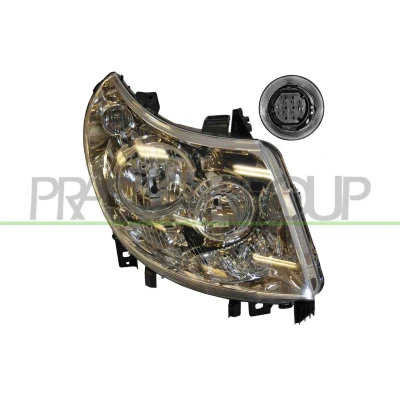 Imagem de PRASCO FT9304913 Farol Principal à direita H7, H1 com motor de regulação do alcance dos faróis CITROËN: Jumper II Van, PEUGEOT: Boxer Van