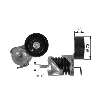 Imagem de GATES FleetRunner Micro V Kit T39085 Polia Tensora BMW: 1 Hatchback, Coupe, 3 Coupe