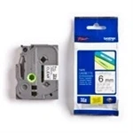 Imagem de Cinta Laminada Brother TZe 111 Preto em Transparente 6 mm 8 m