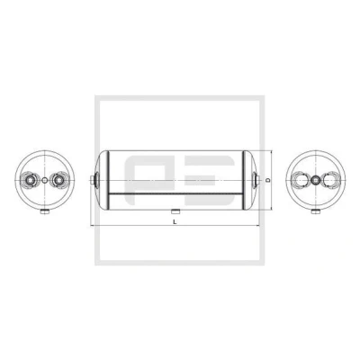 Imagem de PETERS ENNEPETAL 036.360 80A Depósito de ar, sistema ar comprimido 30l