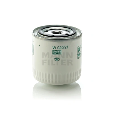 Imagem de MANN FILTER W 920/21 Filtro de óleo 3/4 16 UNF com uma válvula retenção aparafusado FIAT: Uno Hatchback, PEUGEOT: 505 Sedan, Carrinha