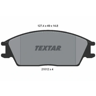 Imagem de TEXTAR 2101204 Jogo de pastilhas para travão disco não preparado indicador aviso desgaste HYUNDAI: Getz, S Coupé, Pony / Excel Sedan