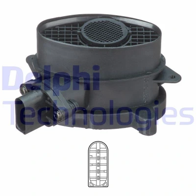 Imagem de DELPHI AF10728 12B1 Medidor de massa ar com caixa BMW: 3 Sedan, Touring, 5 Sedan