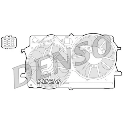 Imagem de DENSO DER10007 Ventilador de Radiador 305mm 12V 200/260W FORD: Focus Mk1 Carrinha