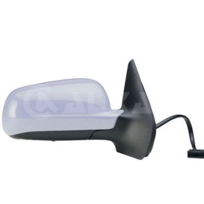 Imagem de espelho retrovisor Alkar 6140127 à direita com subcapa elétrico aquecível, tom azul, Caixa do pequena, convexo para veículo volante esqu