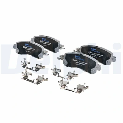 Imagem de DELPHI LP5003EV Jogo de pastilhas para travão disco com chapa anti ruído acessórios NISSAN: Leaf I