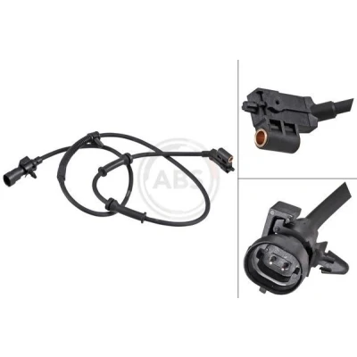 Imagem de A.B.S. 31507 Sensor de ABS activo 1060mm 1140mm preto JEEP: GRAND CHEROKEE 2