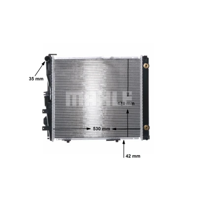 Imagem de MAHLE ORIGINAL CR 290 000S Radiador, arrefecimento do motor MERCEDES BENZ: W124 Sedan, Classe E Sedan endado, norauto, oscaro, mister auto