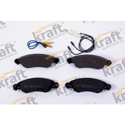 Imagem de KRAFT 6006128 Jogo de pastilhas para travão disco Eixo dianteiro incl. contacto aviso desgaste CITROËN: C5 I Carrinha, II Carrinha
