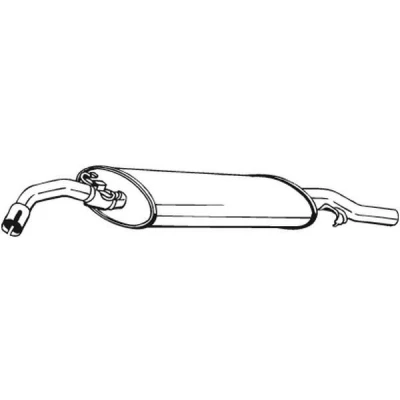 Imagem de BOSAL 233 409 Panela de escape traseira VOLKSWAGEN: GOLF 2