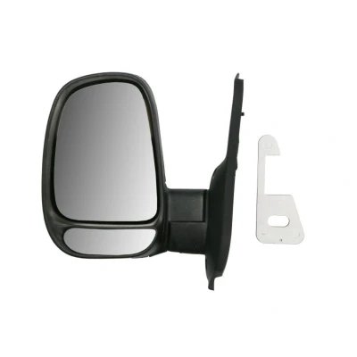 Imagem de espelho retrovisor Alkar 9201959 esquerda manual Braço do curto, convexo para veículo com volante à FORD: Transit Mk4 Van