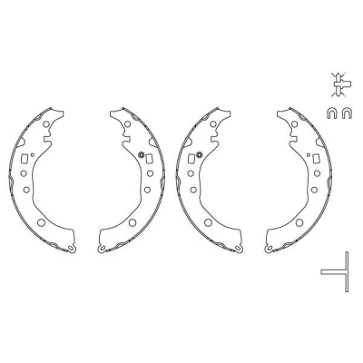 Imagem de TRW GS8867 Maxilas de Travão 228,6 37 TOYOTA: Yaris III Hatchback