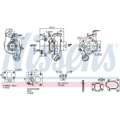 Imagem de NISSENS 93829 Turbocompressor