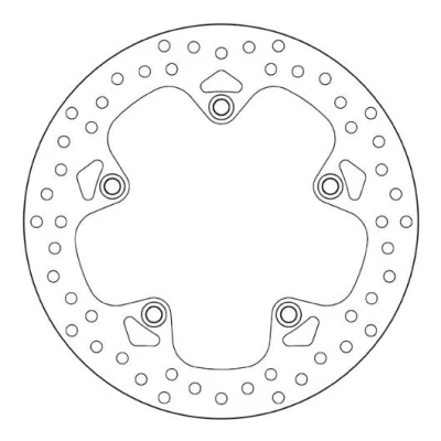 Imagem de BREMBO Disco de travão traseira 276mm 5mm 5 perfurado 68B407G9 Discos