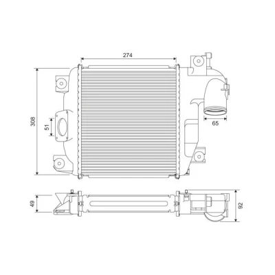 Imagem de VALEO 818321 Intercooler Alumínio sem sensor