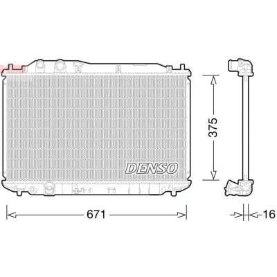 Imagem de Radiador, arrefecimento do motor DENSO DRM40028