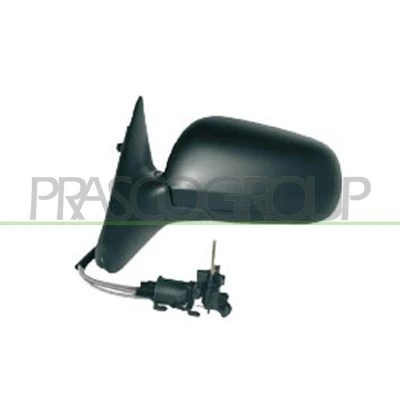 Imagem de Espelho retrovisor Prasco SK0207114 esquerda preto pintável manual ajustável pelo interior, ajuste: por cabo de aço, não esférico