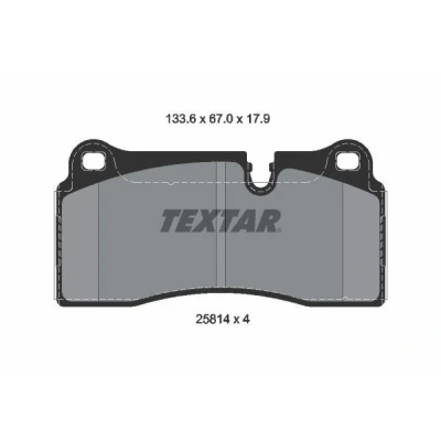 Imagem de TEXTAR 2581401 Jogo de pastilhas para travão disco preparado indicador aviso desgaste BMW: 2 Coupe