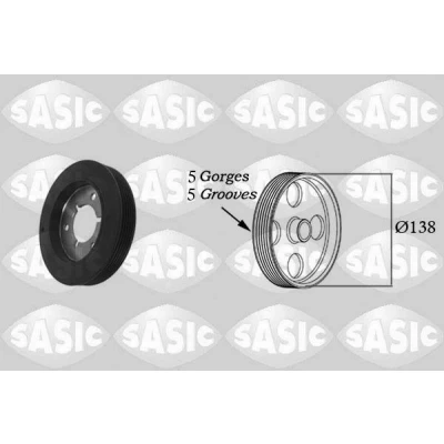 Imagem de SASIC 2150009 Polia da Cambota 138 PEUGEOT: 106 II Hatchback, CITROËN: Saxo Hatchback