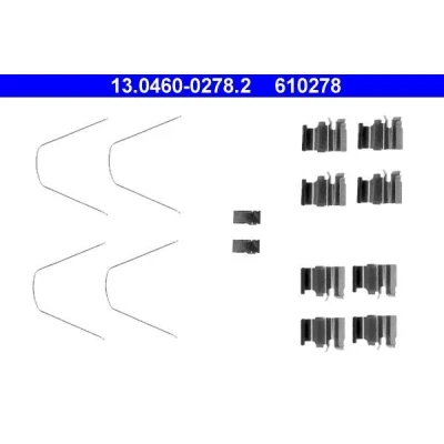 Imagem de ATE 13.0460 0278.2 Kit de acessórios, pastilhas travão Travões disco MAZDA: MX 5 2, I