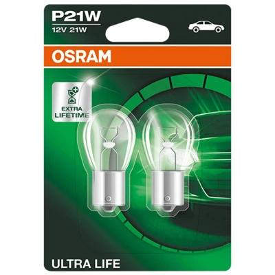 Imagem de OSRAM ULTRA LIFE 7506ULT 02B Lâmpada 12 21 P21W BMW: 3 Sedan, 5 Touring, 2 Gran Tourer, RENAULT: CLIO 2, MEGANE Grandtour,