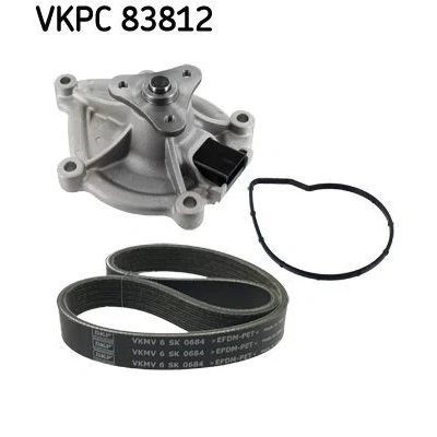 Imagem de SKF VKMC 33843 Bomba de água + kit da correia distribuição com juntas