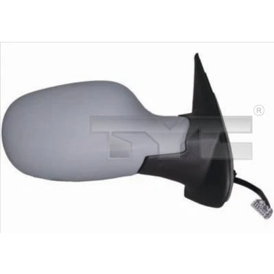 Imagem de Espelho retrovisor Tyc 324 0007 à direita com subcapa convexo, tom azul, para regulação eléctrica dos espelhos