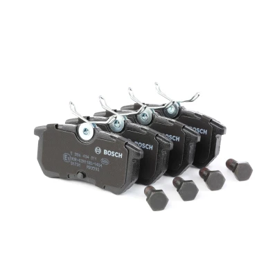 Imagem de BOSCH 0 986 494 011 Jogo de pastilhas para travão disco Baixo teor metálico com instruções montagem, chapa anti ruído, parafusos