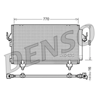 Imagem de DENSO DCN50031 Condensador com secador 770x408x16 R 134a 770 TOYOTA: RAV4 II SUV