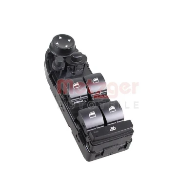 Imagem de METZGER 09161204 Interruptor, elevadores dos vidros do lado condutor, à frente BMW: 5 Sedan, Touring