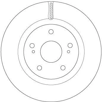 Imagem de TRW DF6576 Disco de travão 285 24 5 114,3 ventilado pintado