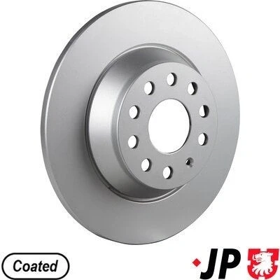 Imagem de JP GROUP 1163208500 Disco de travão Eixo traseiro 300 12 10/5 cheio revestido VOLKSWAGEN: Golf 7, 7 Variant, Passat B8 Variant