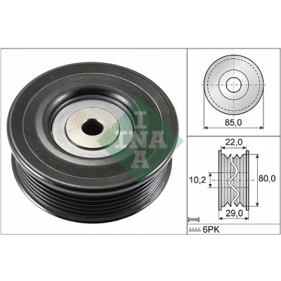 Imagem de INA 532 0799 10 Polia de Desvio TOYOTA: Corolla IX Hatchback, VIII Liftback, Station Wagon