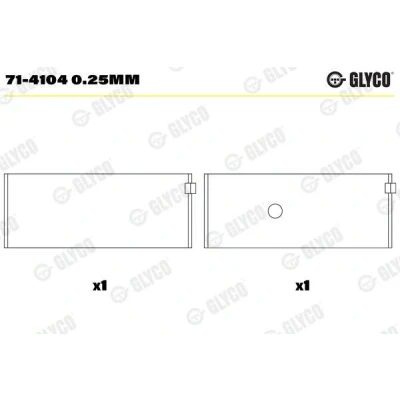Imagem de GLYCO 71 4104 0.25mm Capas de Biela