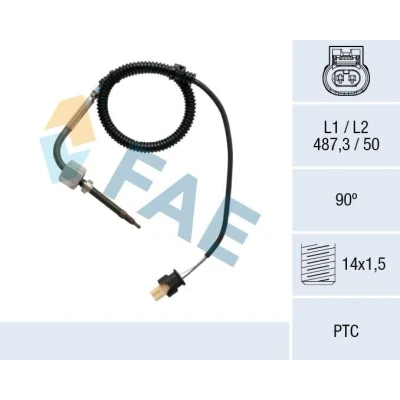 Imagem de FAE 68015 Sensor com filtro de partículas MERCEDES BENZ: Sprinter 3.5 T Van, Vito Mixto, Classe E modell