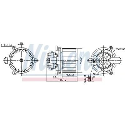 Imagem de Ventilador do habitáculo NISSENS 87625