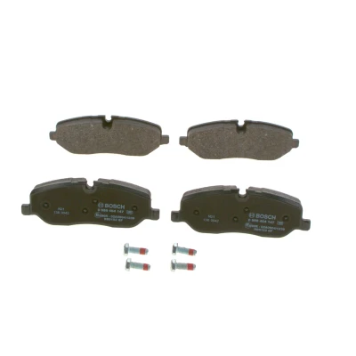 Imagem de BOSCH 0 986 494 147 Jogo de pastilhas para travão disco Baixo teor metálico com instruções montagem, chapa anti ruído, parafusos