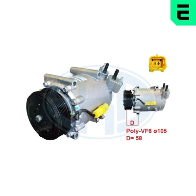 Imagem de ERA 670204 Compressor 12V OPEL: Corsa F Hatchback, PEUGEOT: 208 II Hatchback