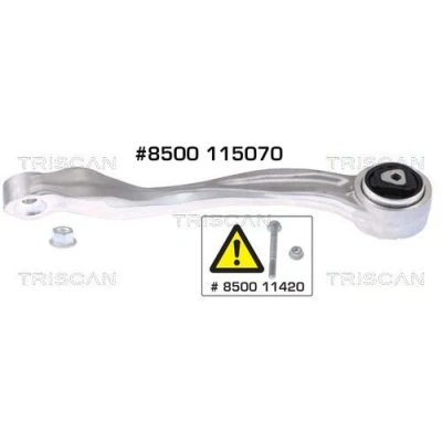 Imagem de TRISCAN 8500 115070 Braço de suspensão com apoio borracha transversal Alumínio BMW: 5 Sedan, Touring