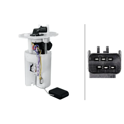 Imagem de HELLA 8TF 358 306 541 Unidade de alimentação combustível com junta, sensor nível elétrico Gasolina
