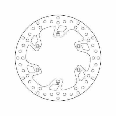 Imagem de BREMBO Disco de travão Fixed , Serie Oro à frente 260mm 3,5, 3.5mm 6 perfurado 68B407B8 Discos